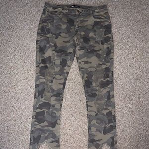 ZARA Distressed Camo Pants NWOT